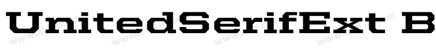 UnitedSerifExt Black字体转换